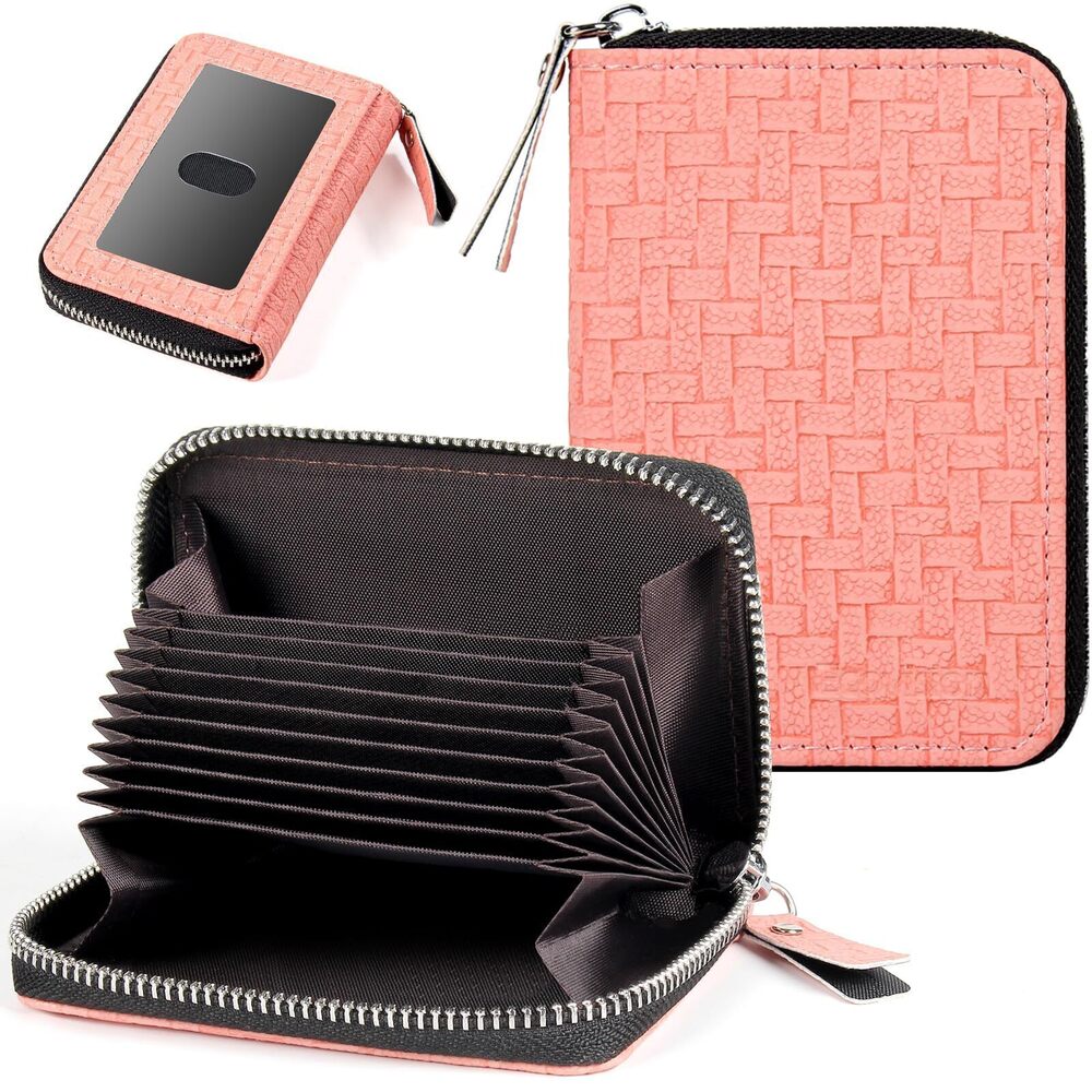 5744 Credit Card Wallet RFID Card Case Wallet Zipper Card Cases Holder